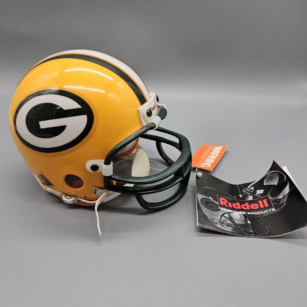Riddell NFL Green Bay Packer Mini Helmet 1996 NWT NOS Lambeau History
